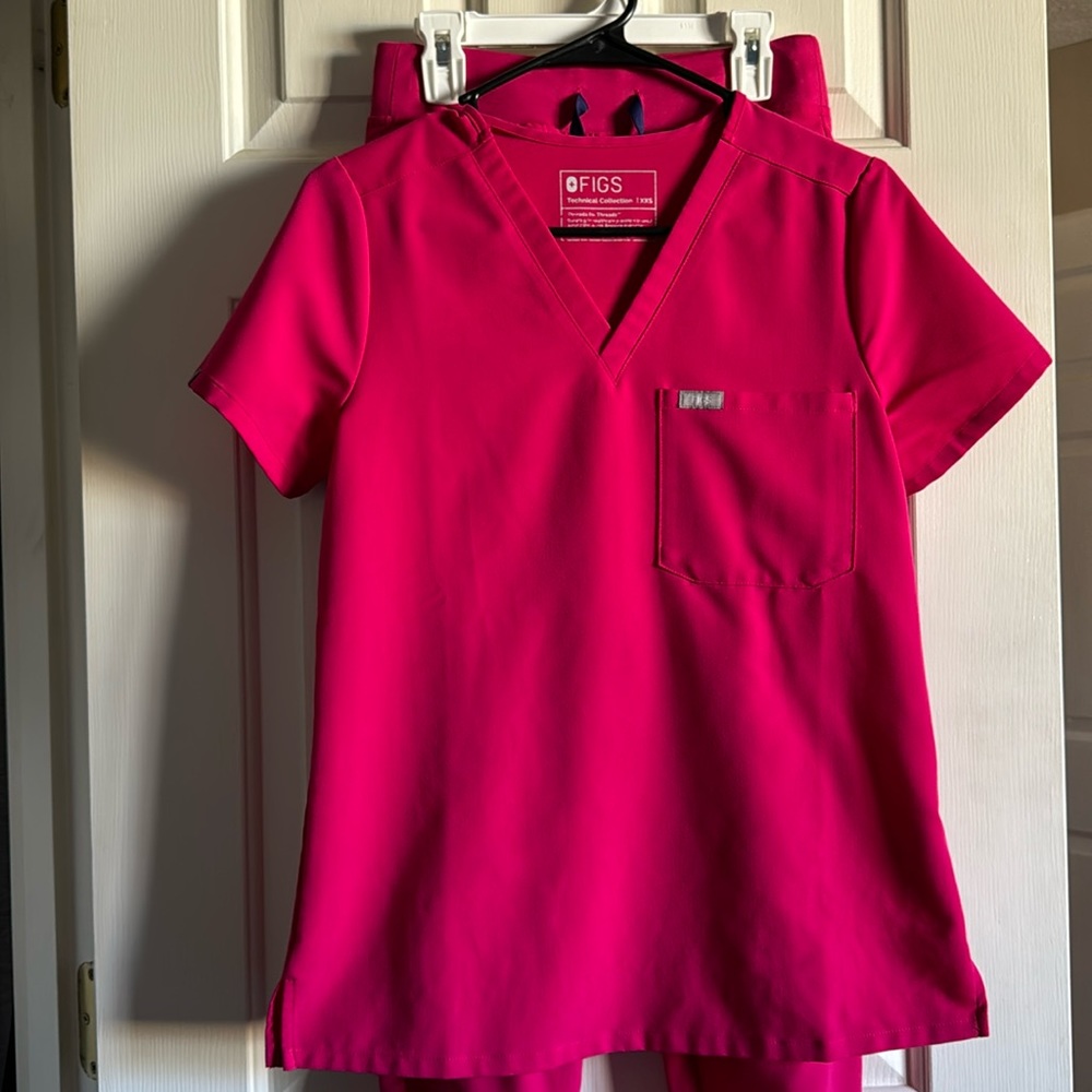 Pink FIGS Scrub Set